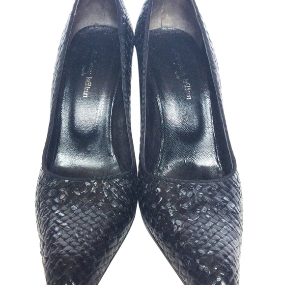 Vintage Stephane Kelian Black Leather Woven Shoes - Picture 3 of 5